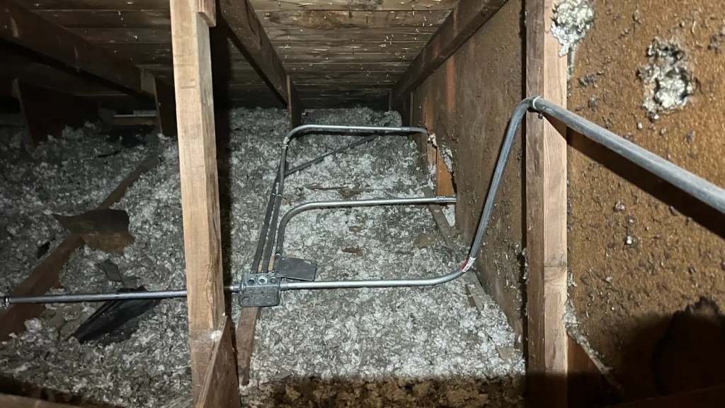 Attic conduit insulation