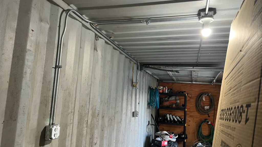 Container interior lighting