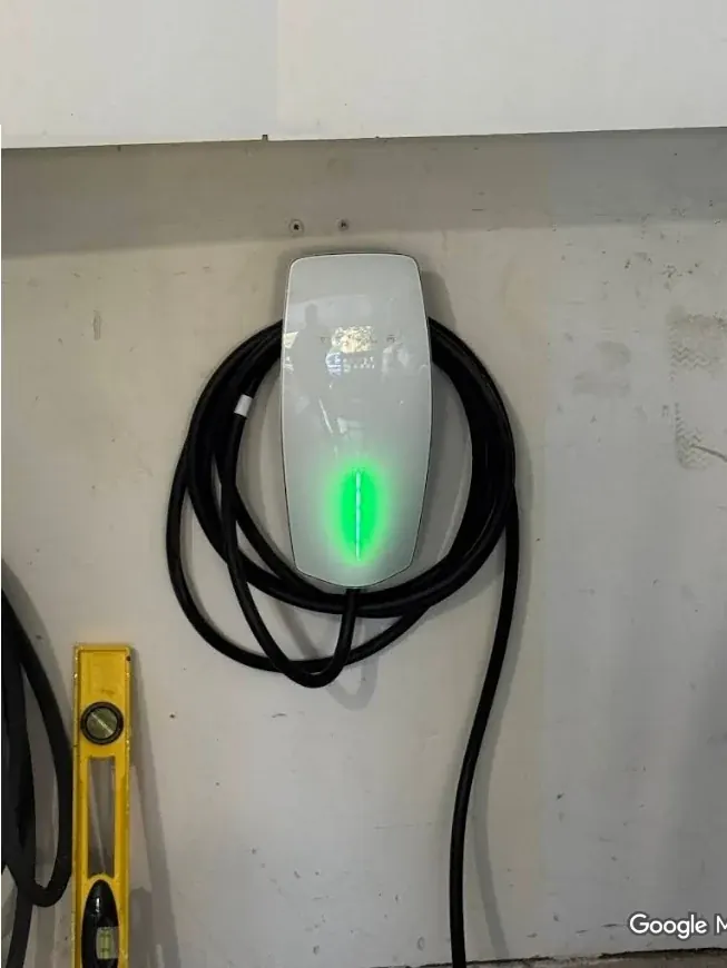 Ev charger wall unit garage