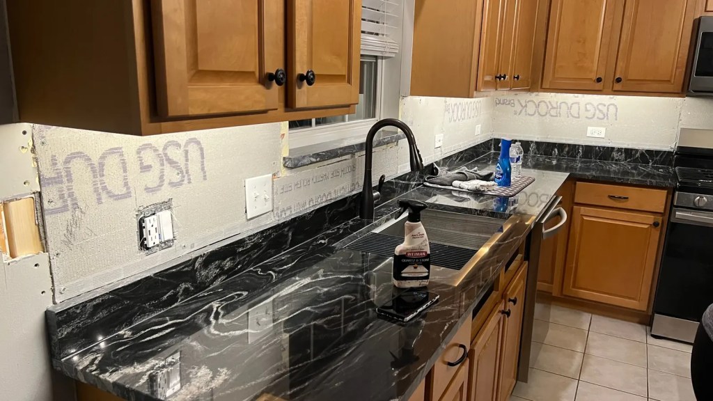 Kitchen backsplash outlets