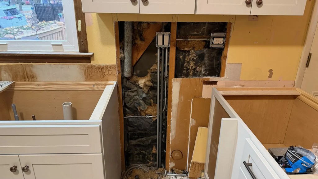 Kitchen rough in cabinets