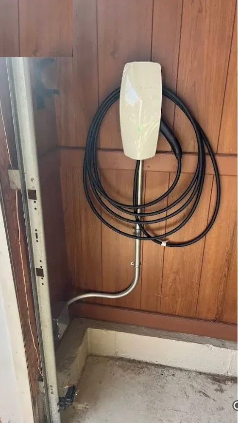 Tesla wall connector garage
